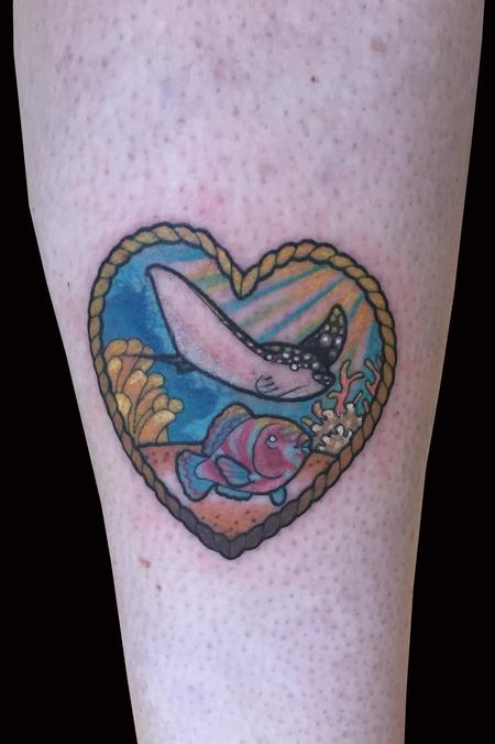 Tattoos - Sea life heart - 126790